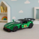 Metalni sportski automobil za utrke, otvaranje vrata, zelena boja 1:32 | shoptok.hr