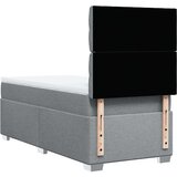 vidaXL Krevet s oprugama i madracem svjetlosivi 100x200 cm od tkanine | shoptok.hr