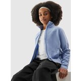 4f girls' regular fleece with stand-up collar - navy blue cene