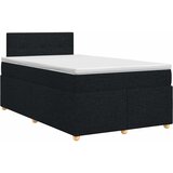  Boxspring krevet s madracem Crna 120 x 200 cm Tkanina | shoptok.hr