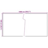 Balkonski zaslon crni 1000 x 100 cm od poliratana | Eponuda.ba