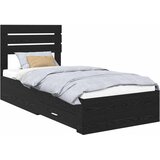  Krevetna konstrukcija Crni hrast 90 x 200 cm Konstruirano drvo | shoptok.hr