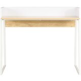 Furnova Pisalna miza bela in barva hrasta 90x60x88 cm, (21925195) | Shoptok.si