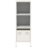  Visoka komoda bijela 35x39x103,5 cm od čelika | shoptok.hr