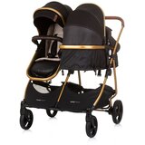 Chipolino dječja kolica za blizance ili dvoje djece Duo Smart Obsidian / Gold | shoptok.hr
