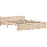  Okvir za krevet od masivnog drva 140 x 190 cm | shoptok.hr