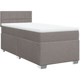  Krevet s oprugama i madracem smeđesivi 90x200 cm od tkanine | shoptok.hr