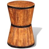 Furnova Stolček v obliki peščene ure grobo obdelan mangov les, (21954340) | Shoptok.si