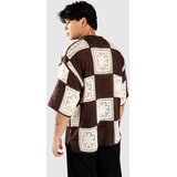 Woodbird WBBanks Crochet Knit Srajca brown / off white | Shoptok.si