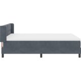 Box Spring Krevet s Madracem Tamno Siva 160x200 cm Baršun | shoptok.hr