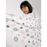 Fashion Hunters Light pink women's scarf with a print Cene