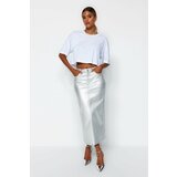 Trendyol Skirt - Silver - Maxi Cene