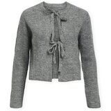 .OBJECT Telovniki & Jope Noos Parvi Cardigan - Medium Grey Melange Siva Cene