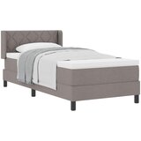 vidaXL Postelja boxspring z vzmetnico z vzmetnico Taupe 90 x 200 cm, (5000125863) | Shoptok.si