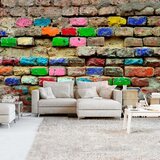  Samoljepljiva foto tapeta - Colourful Bricks 196x140 Cijene