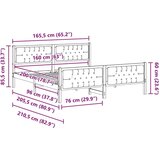 vidaXL Krevetna konstrukcija s uzglavljem Svijetlo siva 160 x 200 cm | shoptok.hr