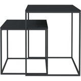  2-dijelni set stolića za kavu od konstruiranog drva i metala | shoptok.hr