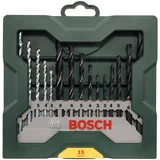 15-delni Mini-X-Line set burgija drvo/metal/beton, 2607019675