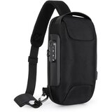 INF Moška športna torba za čez ramo iz vodoodpornega blaga Black, (21296977) | Shoptok.si