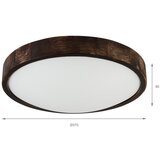  plafonsko světlo oak smoky slim 2xE27/15W/230V, prečnik 37 cm, hrast/tamno braon | Eponuda.com