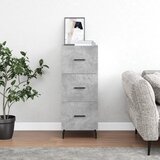 vidaXL Komoda betonsko siva 34,5x34x90 cm inženirski les Cene