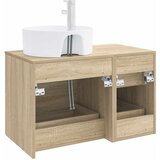  Set namještaja za kupaonicu 2 kom. Hrast sonoma Smeđa 49,5 x 44,5 x 76 cm | shoptok.hr