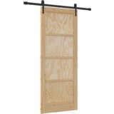 vidaXL Drsna vrata s kompletom opreme 'ORKDAL'iz masivnega lesa | Shoptok.si