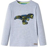  Dječja majica dugih rukava siva prošarana 128 | shoptok.hr