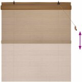 Rolo zavjesa Smeđa 130 x 160 cm Bambus | shoptok.hr
