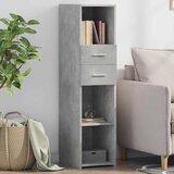  Visoka komoda boja betona 30 x 42,5 x 124 cm konstruirano drvo | shoptok.hr