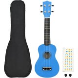  Set dječjeg ukulelea Soprano s torbom svjetloplavi 21 " Cijene