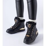 Gemre Black insulated high-top sneakers Pielungo | shoptok.hr