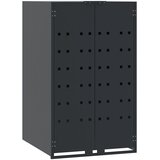  Spremište za 6 kante za otpad antracit 414x79x117 cm čelično | shoptok.hr