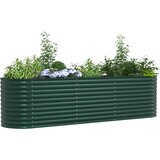  Povišena gredica Zelena 320 x 80 x 81 cm Čelik | shoptok.hr