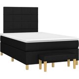  box spring s madracem crni 120 x 190 cm od tkanine | shoptok.hr