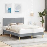  Krevetna konstrukcija Svjetlosiva 160 x 200 cm Tkanina | shoptok.hr