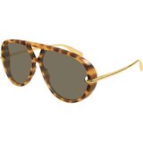 Bottega Veneta BV1274S 005 ONE SIZE (63) Havana/Rjava Cene