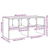  Stalak za cipele koji se može složiti staro drvo 89,5x30x40 cm | shoptok.hr