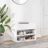  Klupa za cipele bijela 60 x 30 x 45 cm od konstruiranog drva | Eponuda.ba