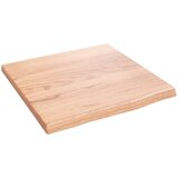 vidaXL Stenska polica svetlo rjava 40x40x2 cm trdna hrastovina Cene