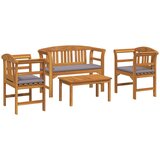 vidaXL Vrtna sedežna garnitura vrtnica 4 pcs Naravna, (5000154876) | Shoptok.si