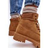 Cross Jeans Women's Quilted Trapper Boots Camel | Shoptok.si