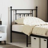  Metalno uzglavlje crno 75 cm | shoptok.hr