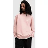 AllSaints Bombažen pulover ACCESS moški, roza barva, M009NA