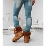 Gemre Brown insulated snow boots with fur Gerardino | ePonuda.com