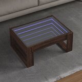vidaXL Stolić s beskonačnim LED svjetlima boja hrasta 70x53x30 cm | shoptok.hr