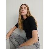 Reserved majica slim fit - črna | Shoptok.si