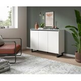 Livetastic Široka Komoda Tomasa, Bela, Črna | Shoptok.si