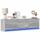 Furnova TV omarica z LED siva sonoma 140x34x40 cm inženirski les, (21923323) Cene