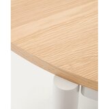 Kave Home Raztegljiva jedilna miza z mizno ploščo v hrastovem dekorju v naravni barvi 90x120 cm Montuiri – | Shoptok.si